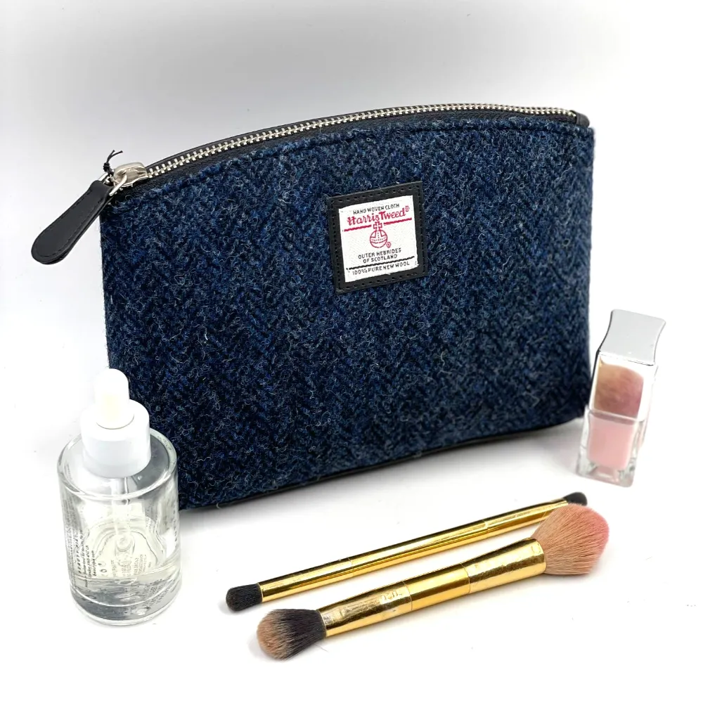 Ladies Small Blue Cosmetic Bag