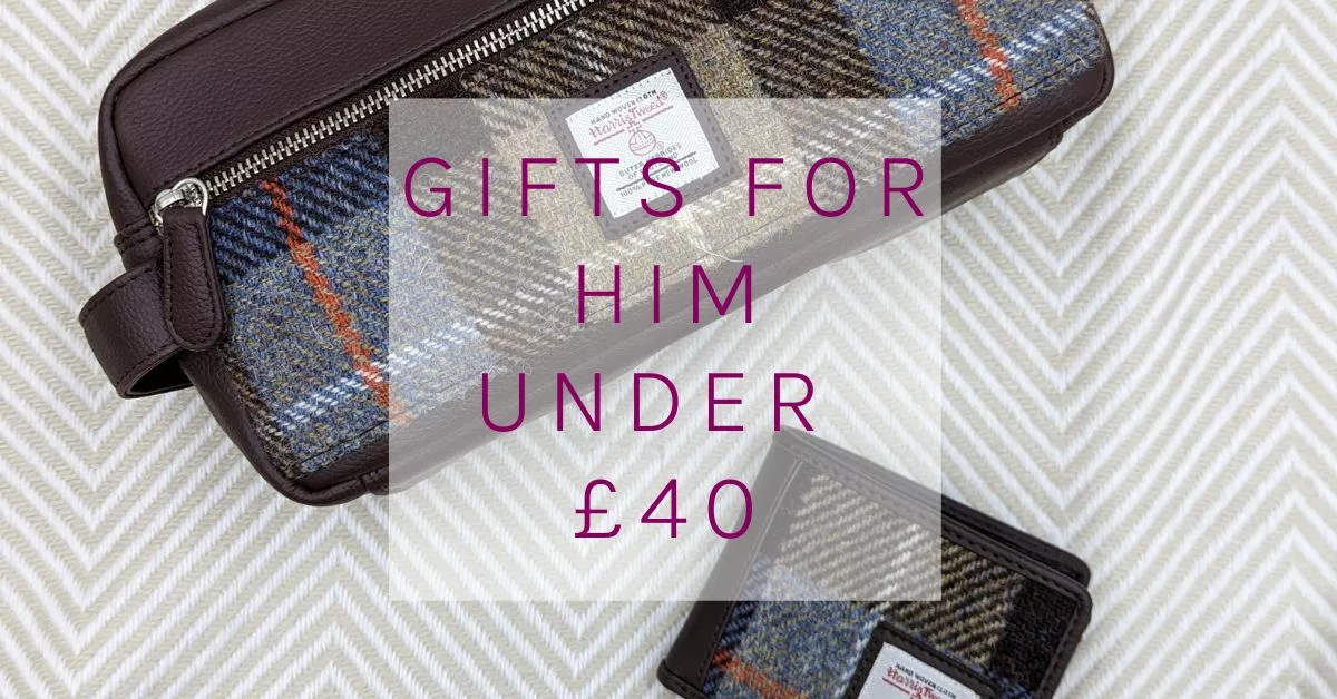 Harris Gifts for Men, Wash Bag and Trifold Wallet