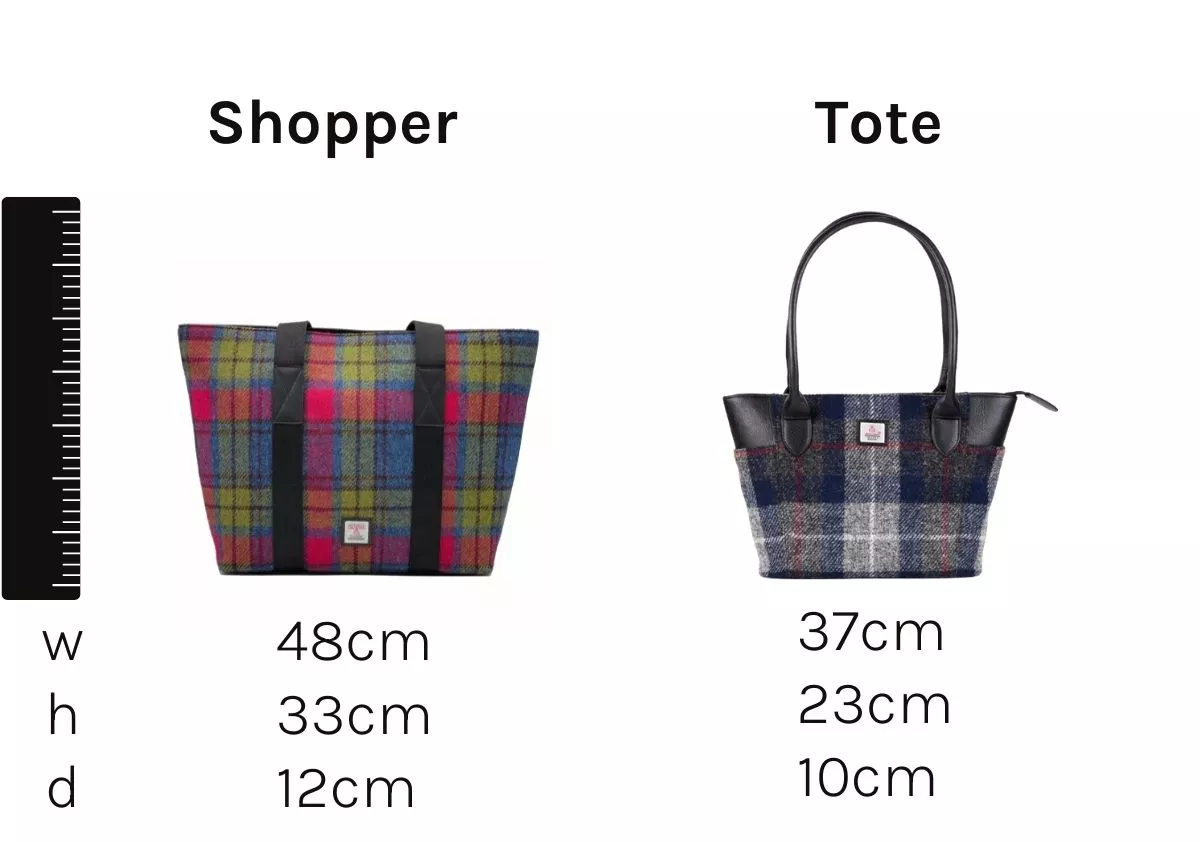 Large Harris Tweed Bag Comparison
