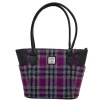 Checked Harris Tweed tote bag