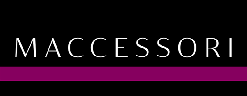 Maccessori Logo with black background