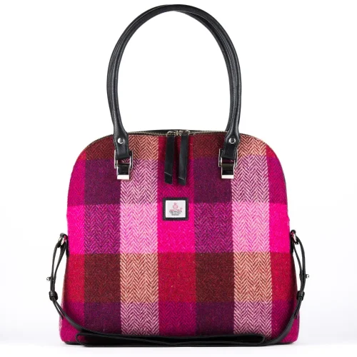 Pink Bowling Style Handbag