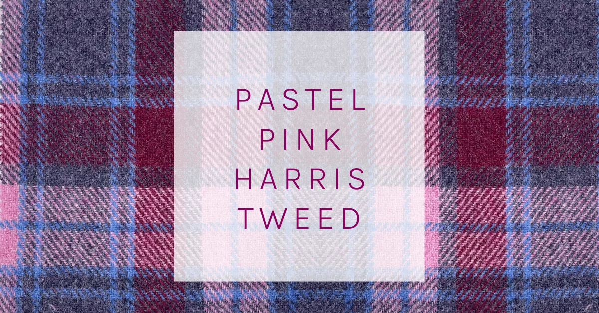 Pastel Pink Harris Tweed fabric