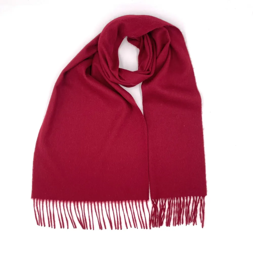 woollen scarf burgundy