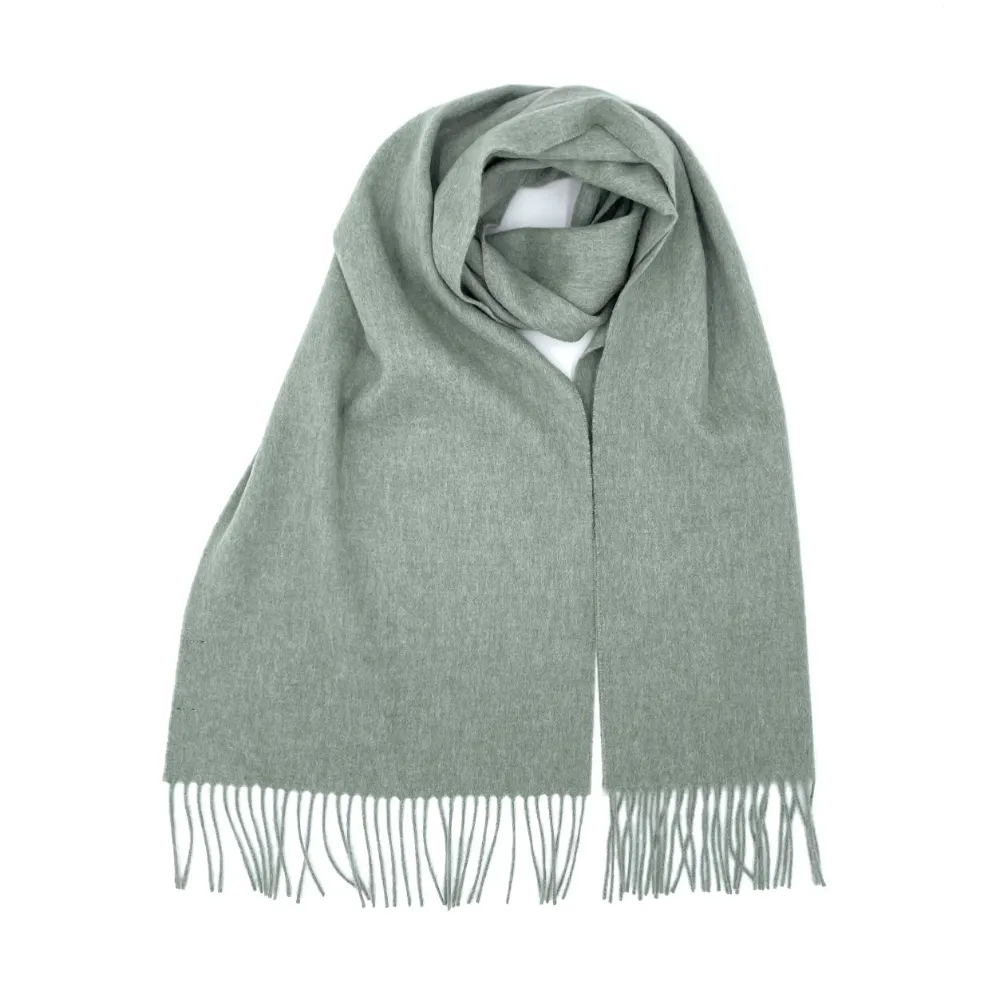 soft wool scarf olive