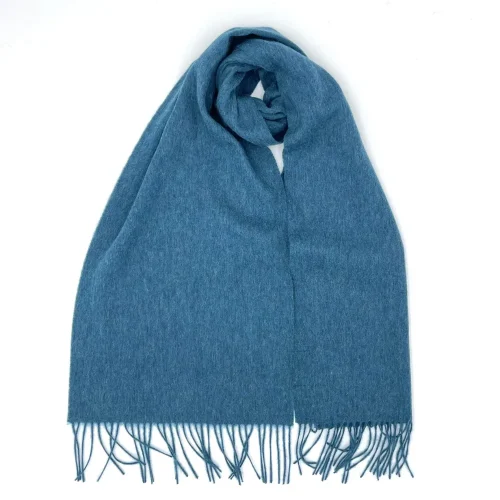 Rectangle Teal Wool Scarf
