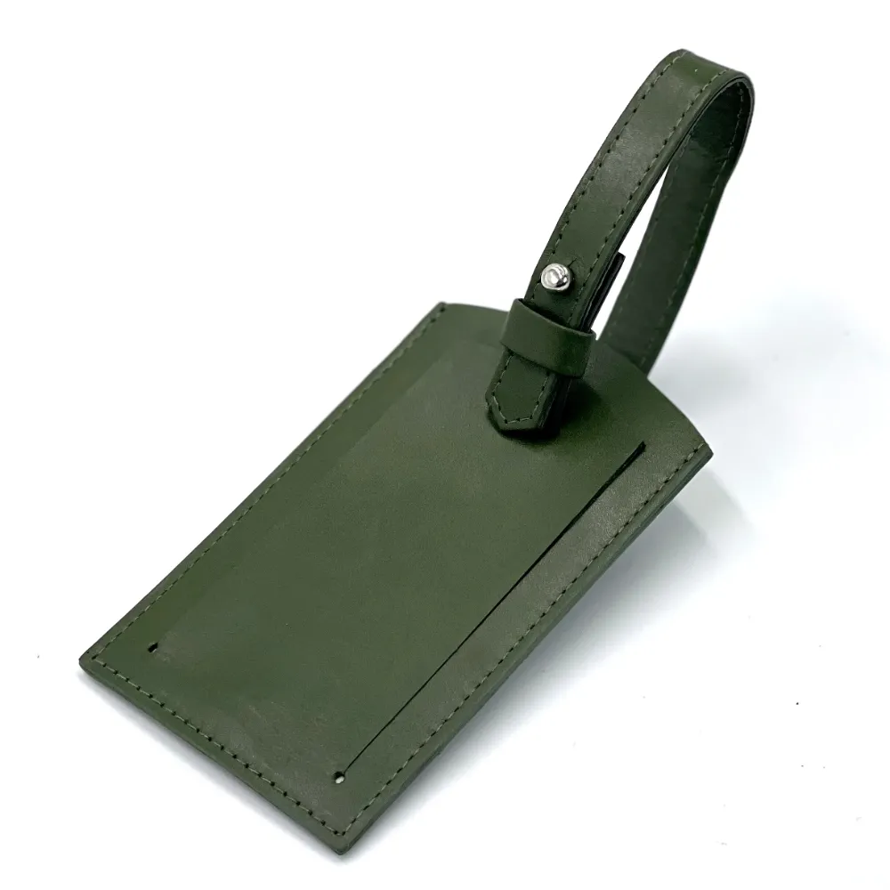 Italian Leather Luggage Tag