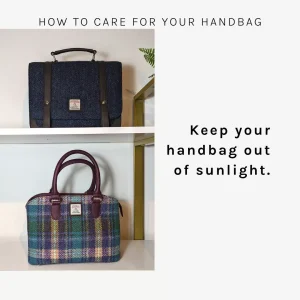 How to care for your handbag - keep your handbag out of sunlight.